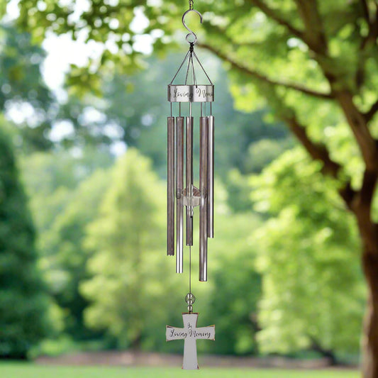 Sentiment  Wind Chime 32" - Remembrance Cross