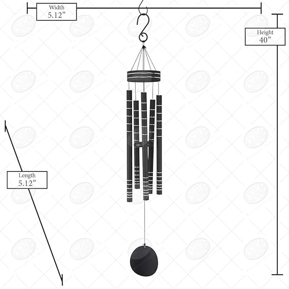 Memorial Windchimes |40" Free Personalization Grief, Anniversary, Sympathy Gift Wind In Memory