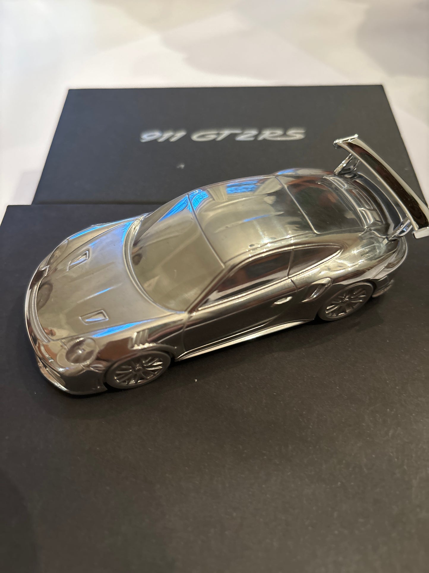 Porsche 911 GT2 RS Aluminium Billet Paperweight Model 991.2 series