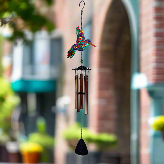 Hummingbird Suncatcher Wind Chime - 30 inch