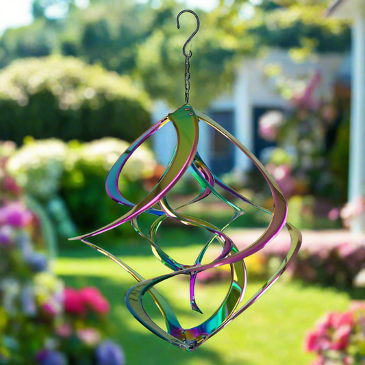 Double Cosmix Rainbow Wind Spinner - 14 inch