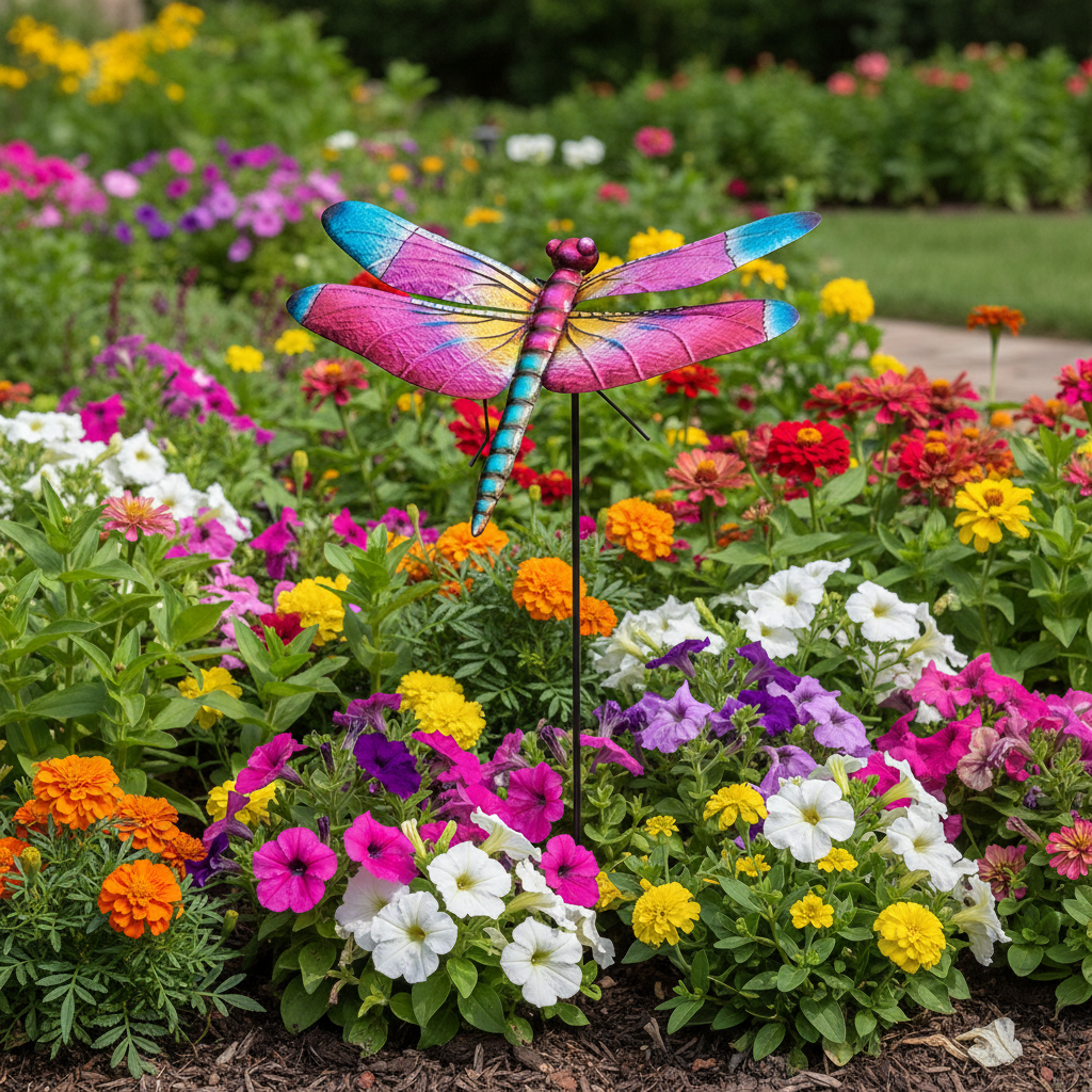 LOOKS REAL BEAUTIFUL Dragonfly Stake 46" - Skimmer