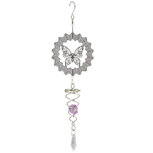 Sunctacher Butterfly Purple Crystal