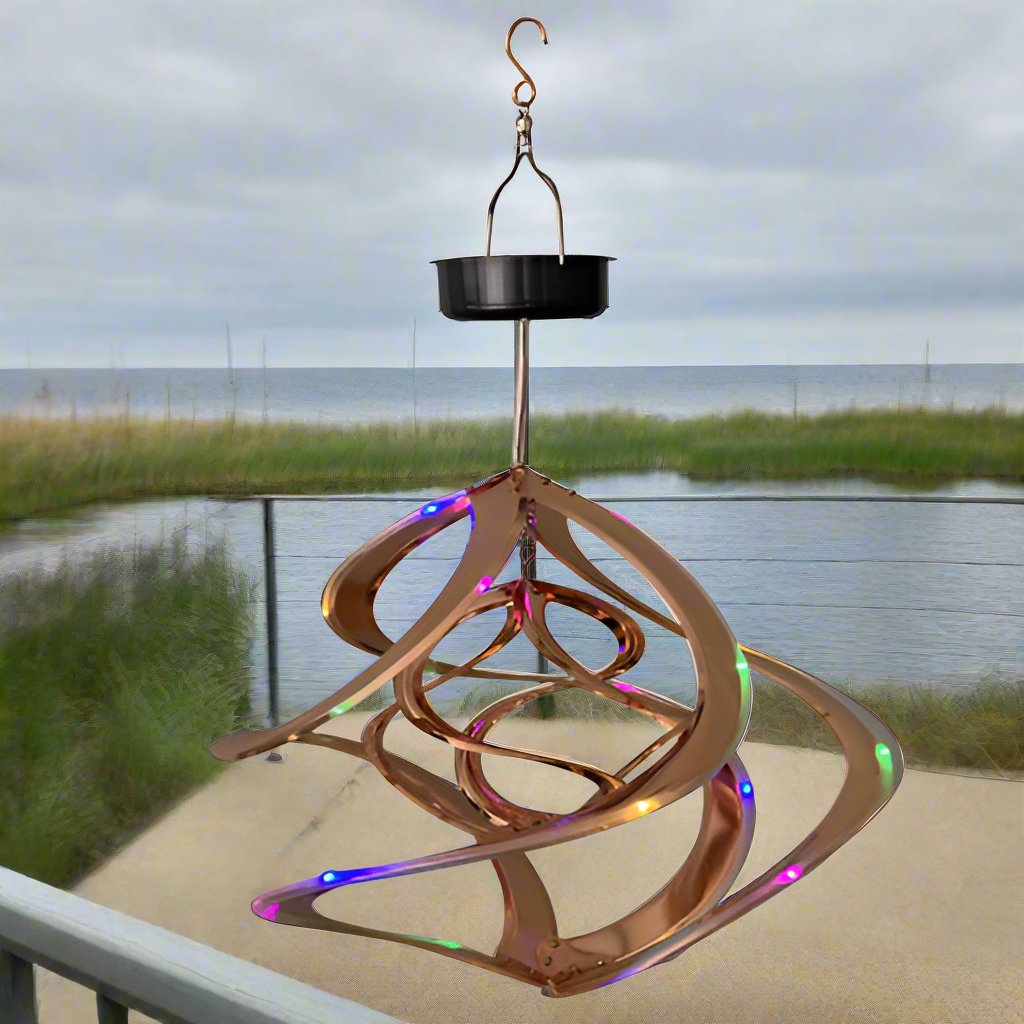 Cosmix Double LED Wind Spinner - 14 inch – Wind Chimes Outdoor Decor