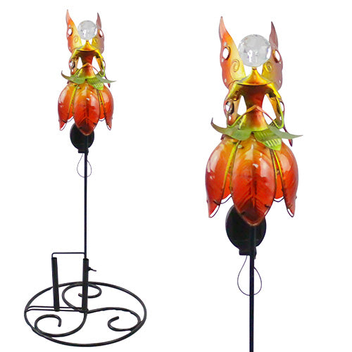 Stake Solar Fairy Orange Yellow