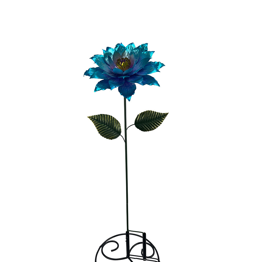Stake Flower Zinnia Blue