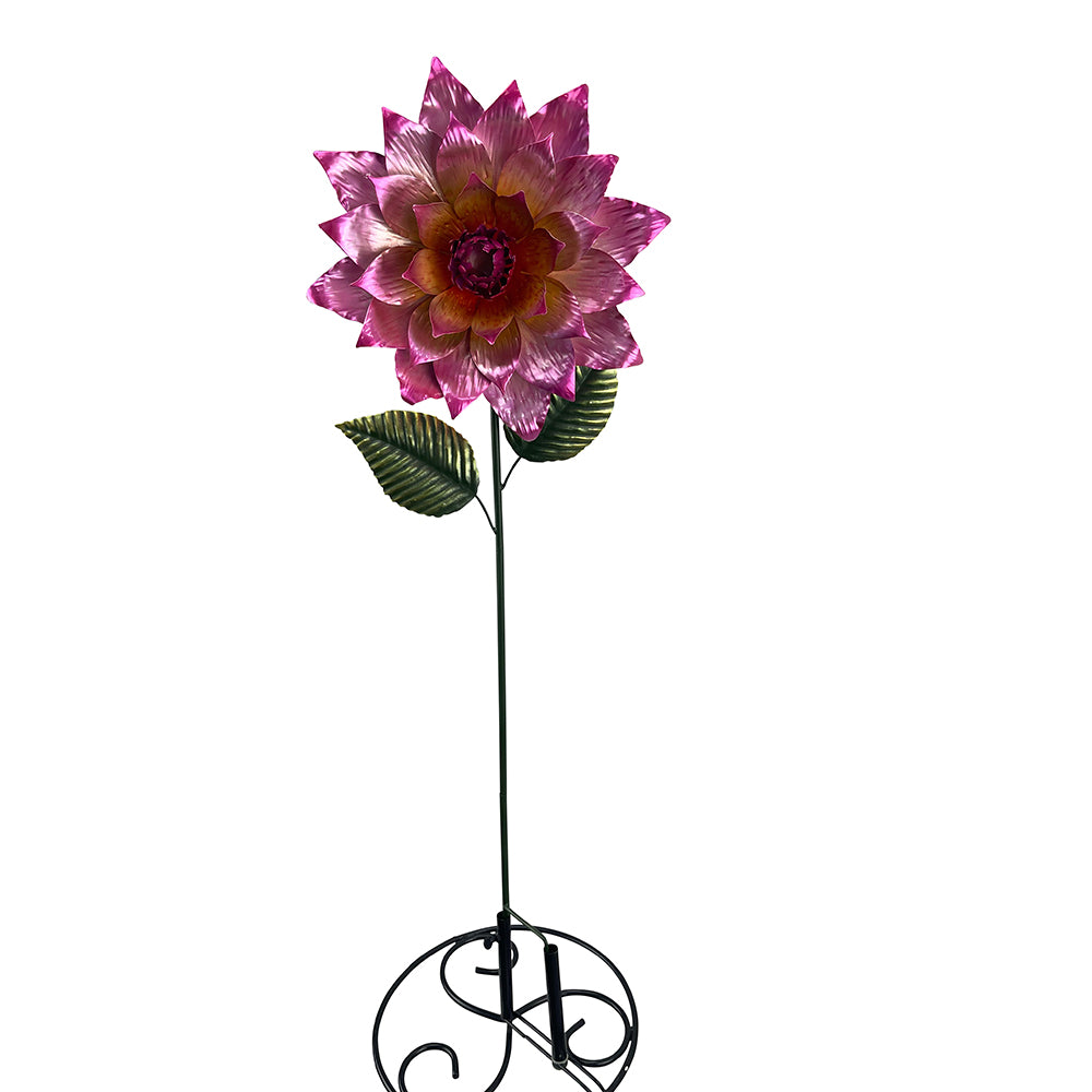 Stake Flower Zinnia Pink