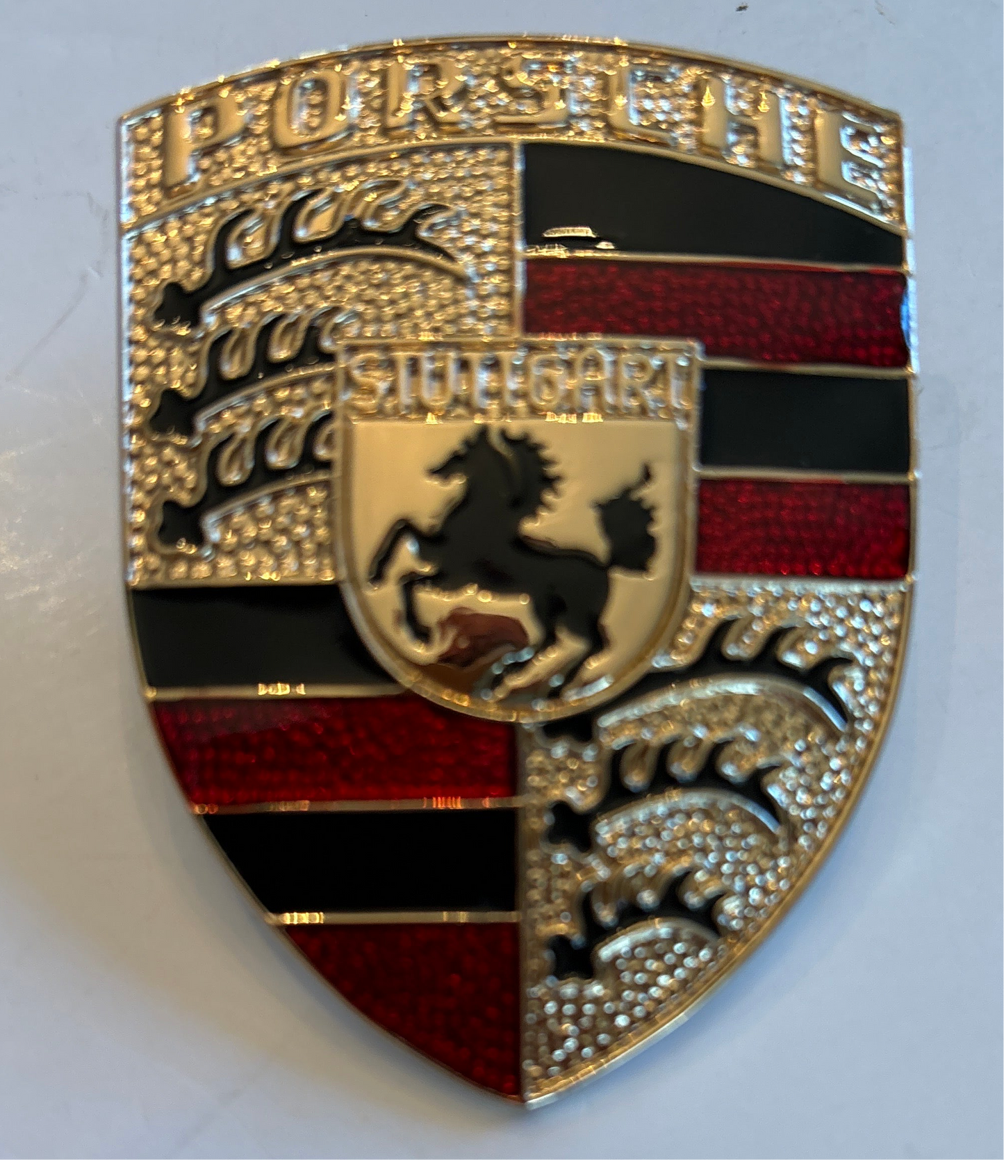 Porsche Metal  hood emblem