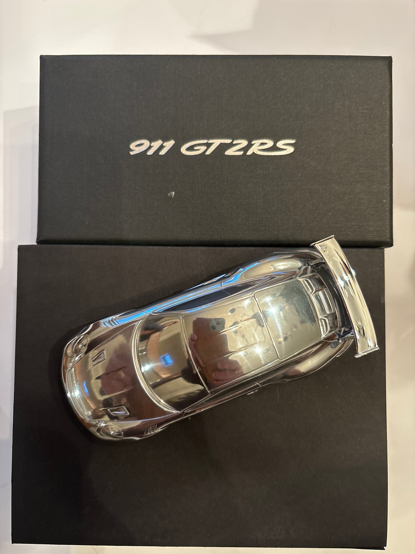 Porsche 911 GT2 RS Aluminium Billet Paperweight Model 991.2 series