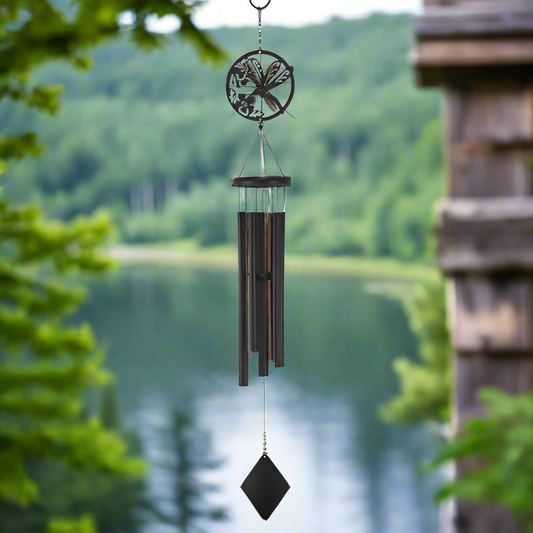 Summer DEAL CLOSEOUT Red Carpet Dragonfly Shadow Tuned Wind Chime - 40 inch