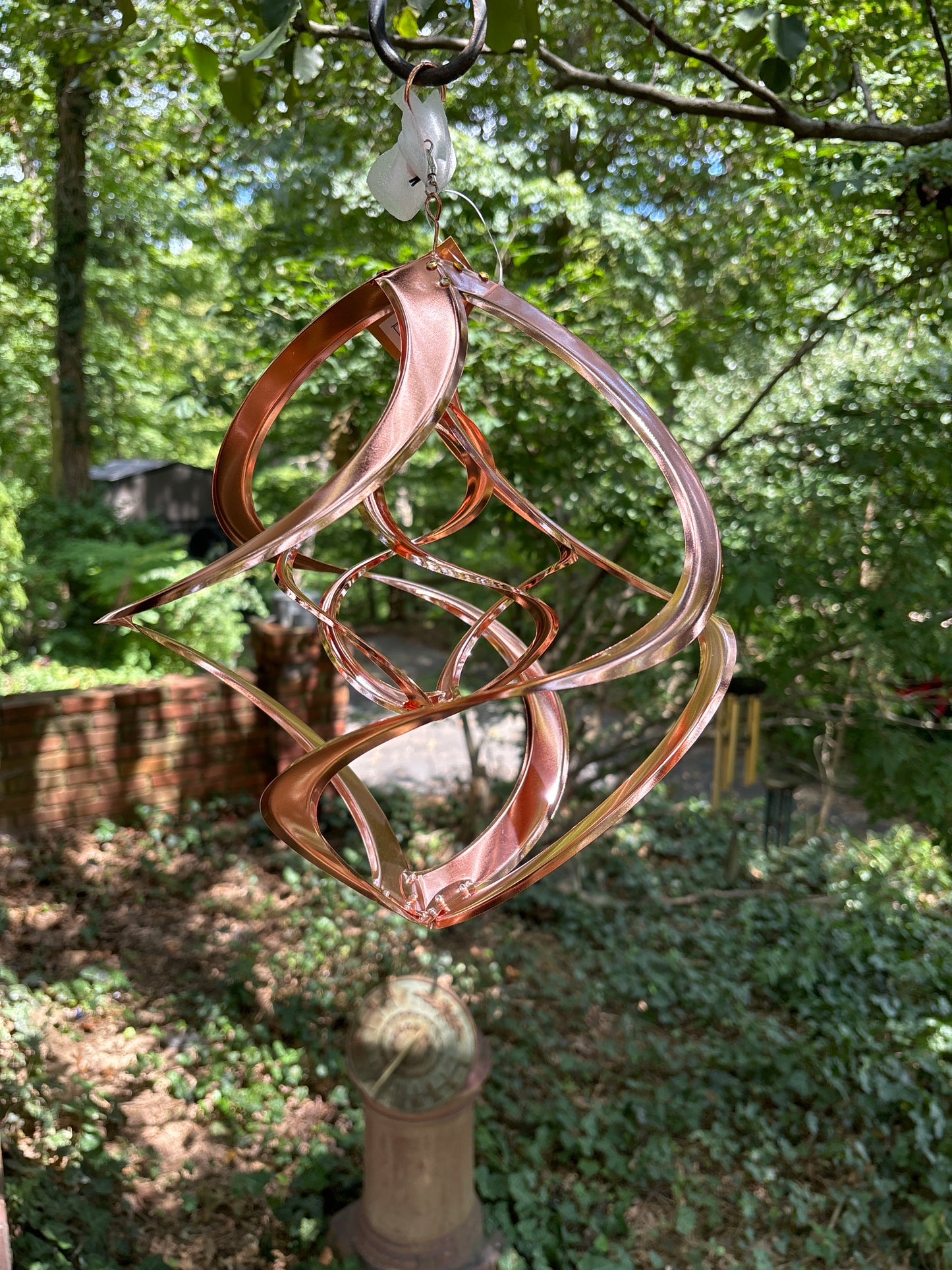 Wonderful 14 inch double copper, cosmix Wind spinner A marvel the way it spins