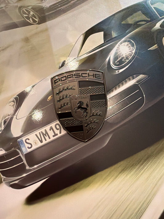 Porsche Shield Hood Emblem - Turbonite