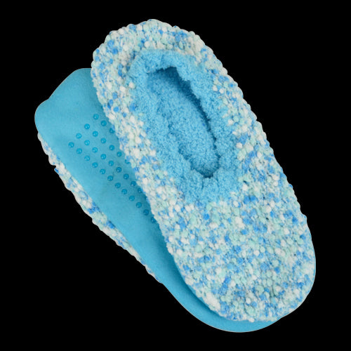 Fuzzy Footie Nubby Light Blue