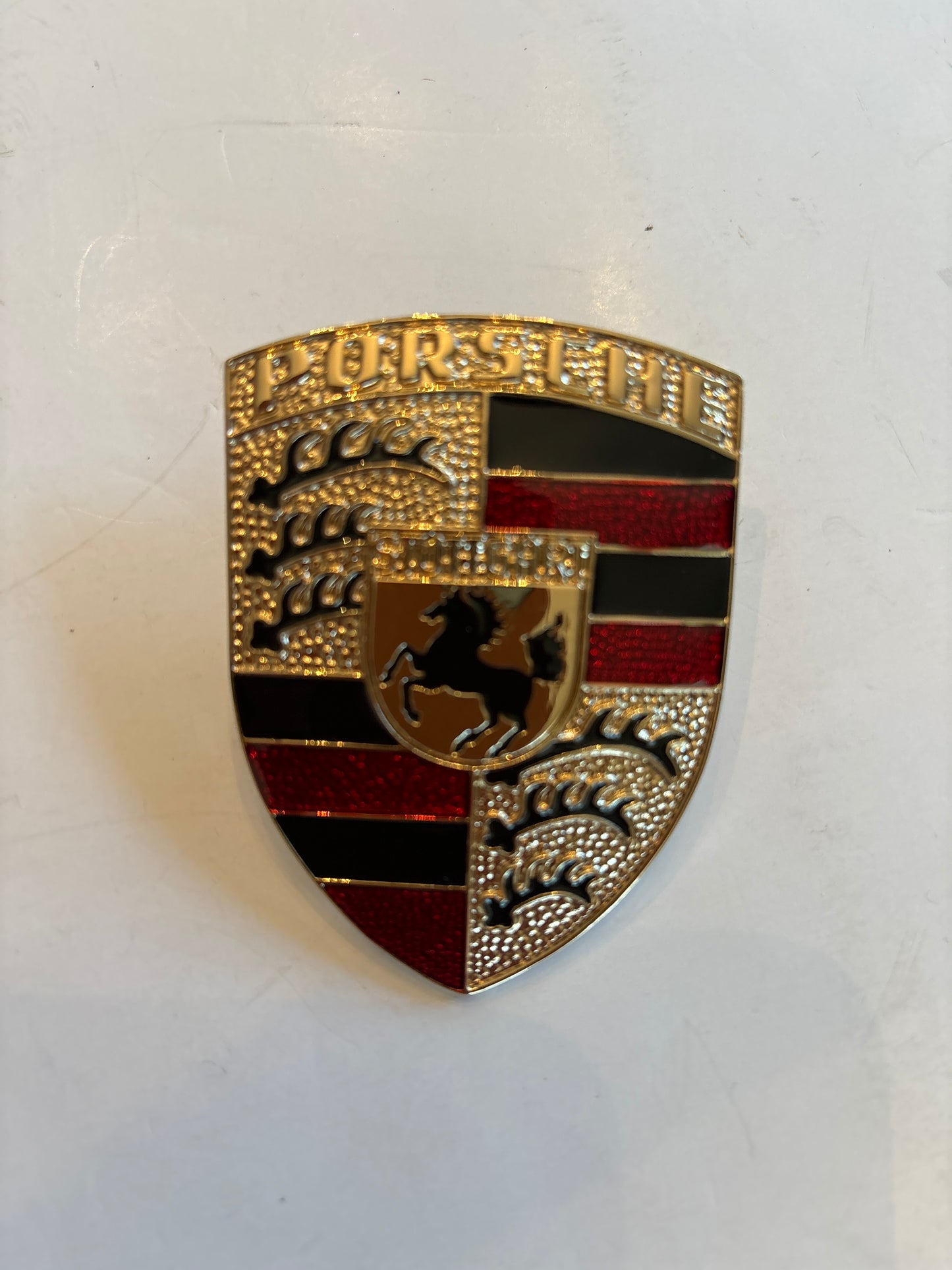 Porsche Metal  hood emblem