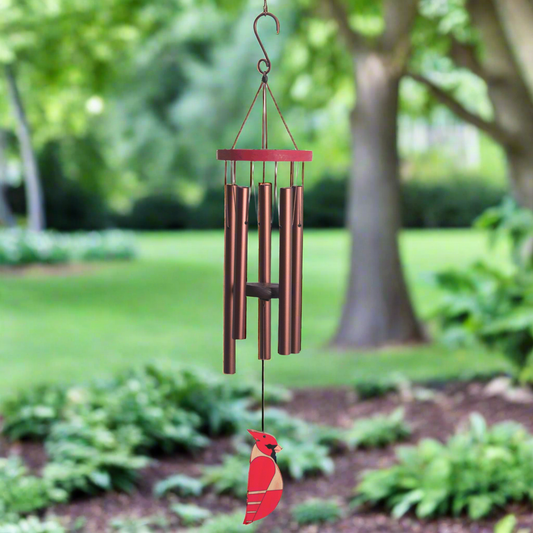 Cardinal Avian Echoes Tuned Wind Chime - 36"