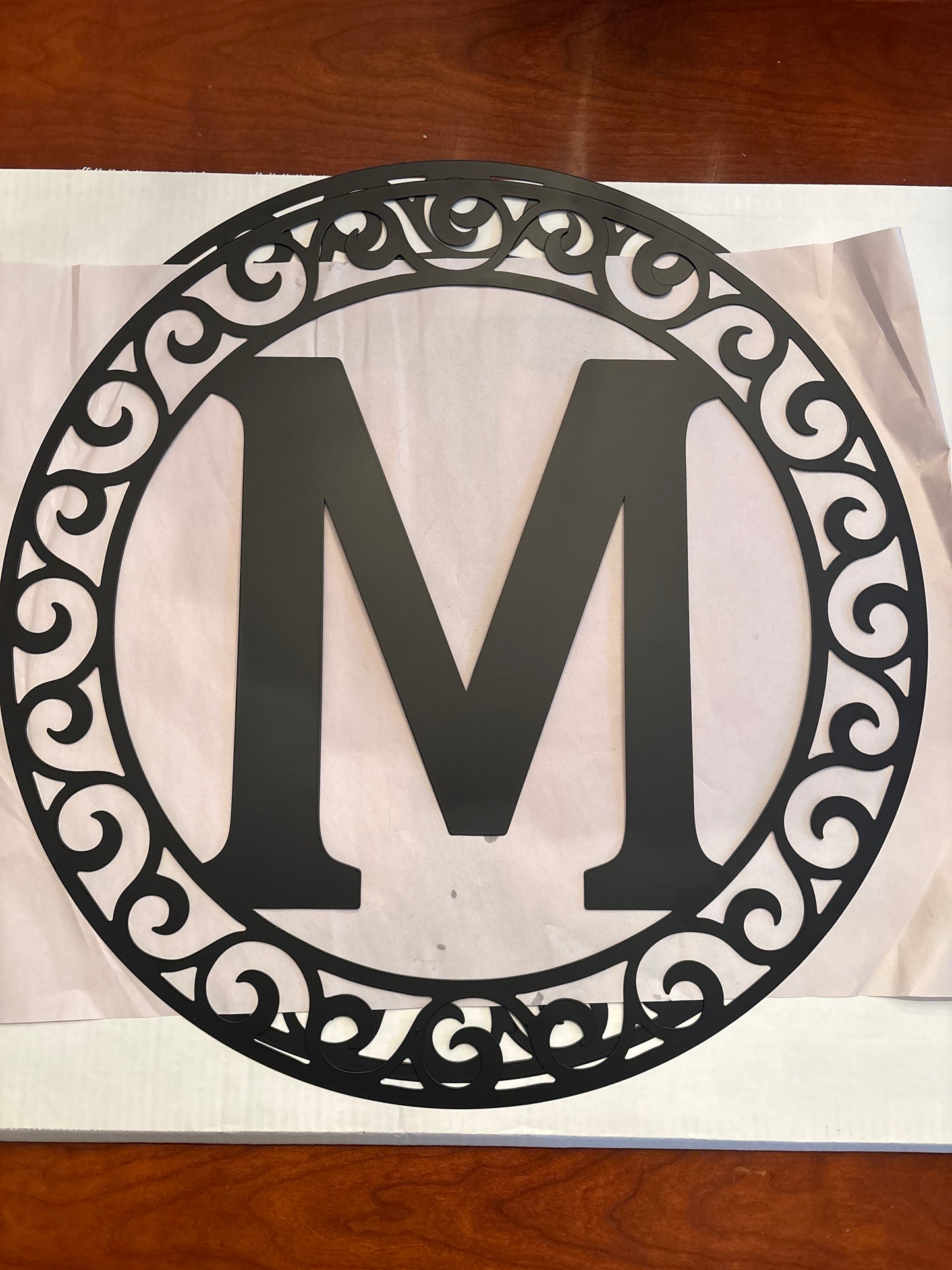 Personalized Metal Sign Custom Last Initial Your Family Initial Metal Sign