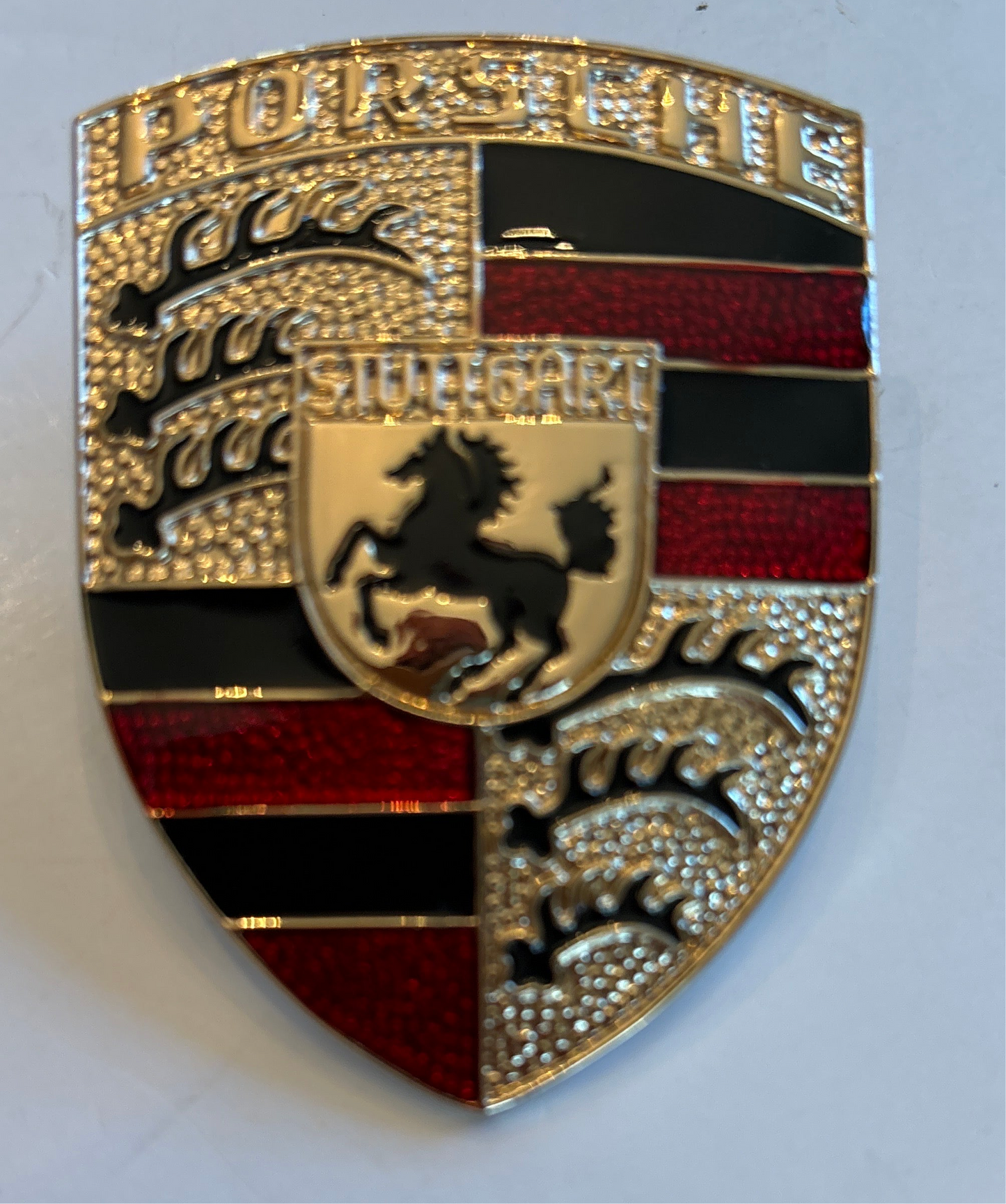 Porsche Metal  hood emblem