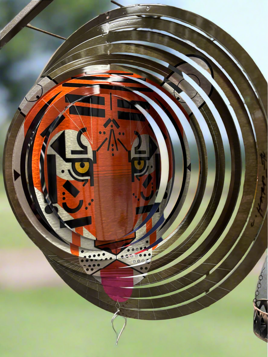 Charley Harper Cool Bengal Tiger Cincy Suncatcher