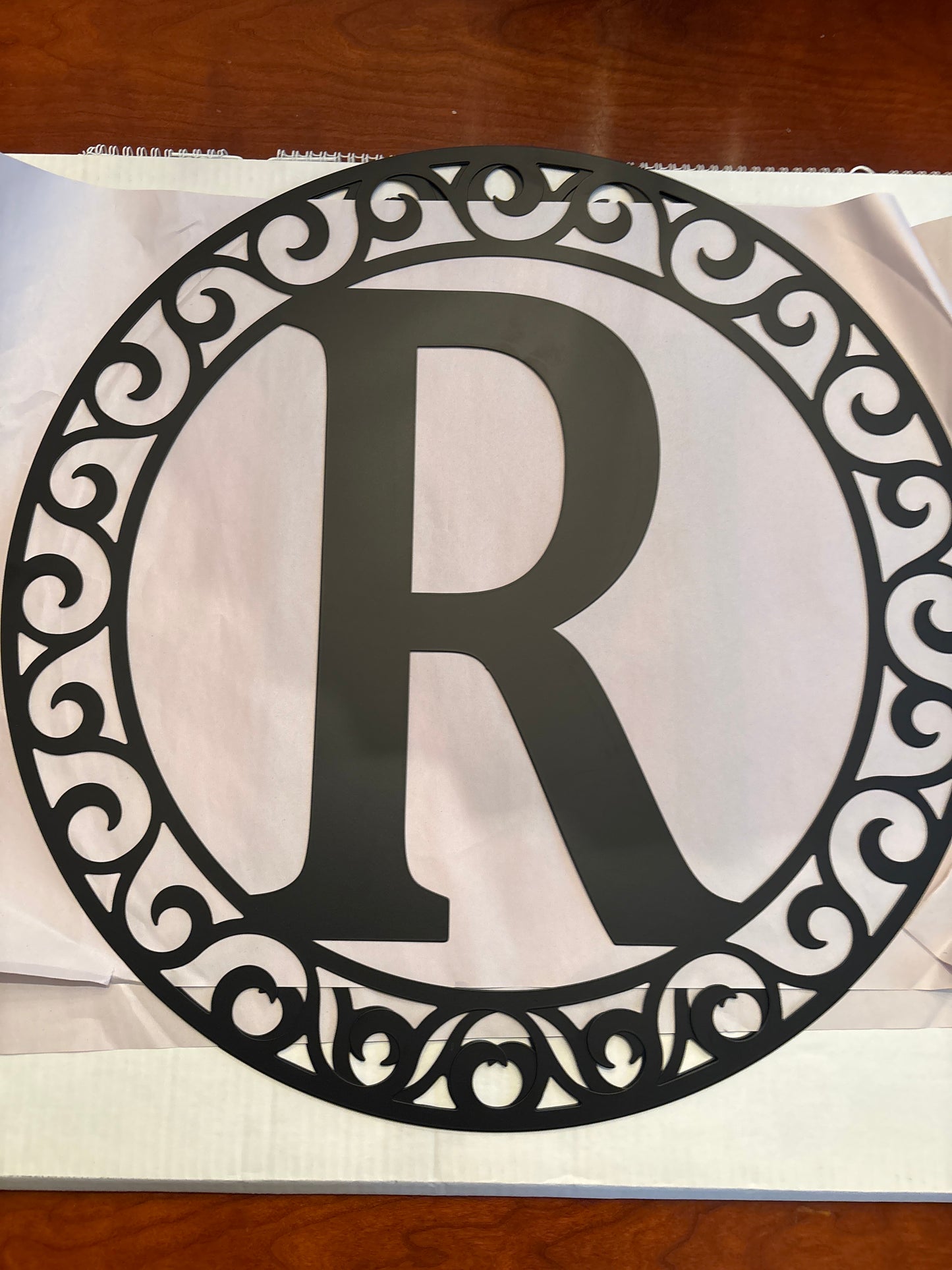 Personalized Metal Sign Custom Last Initial R Your Family Initial Metal Sign