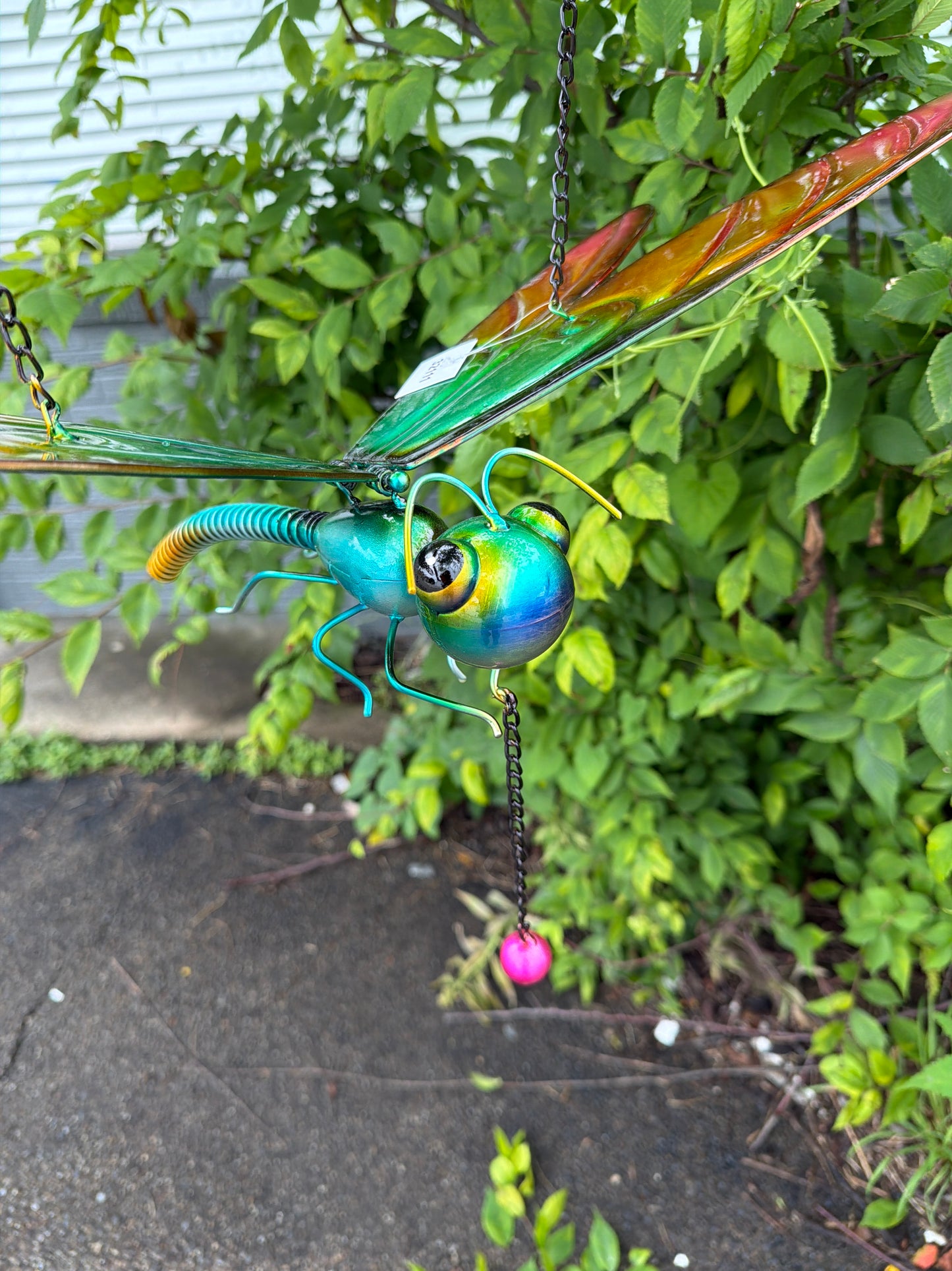 Outdoor hanging caterpillar swinging wings display 30 inch Sun Catcher