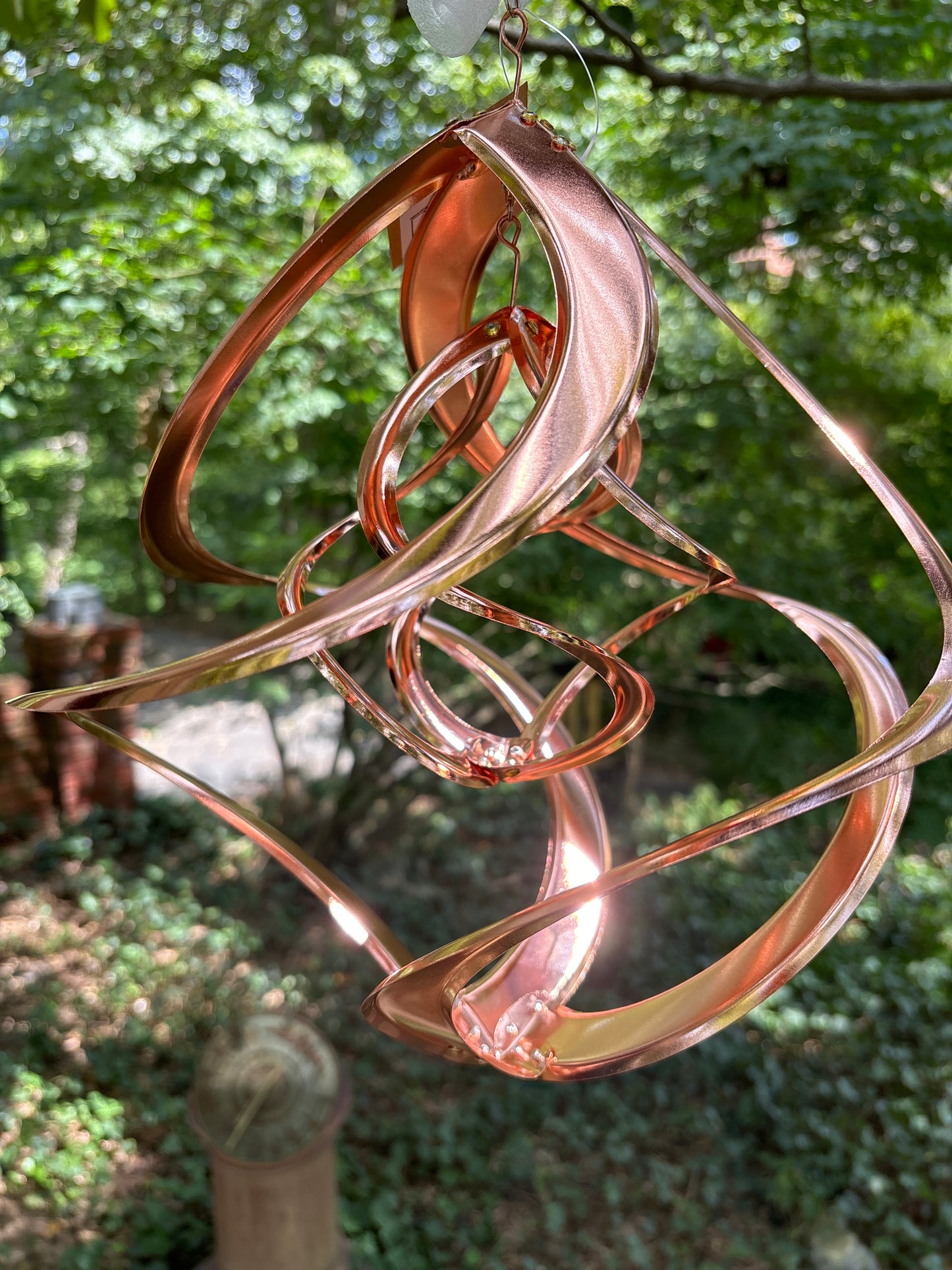 Wonderful 14 inch double copper, cosmix Wind spinner A marvel the way it spins