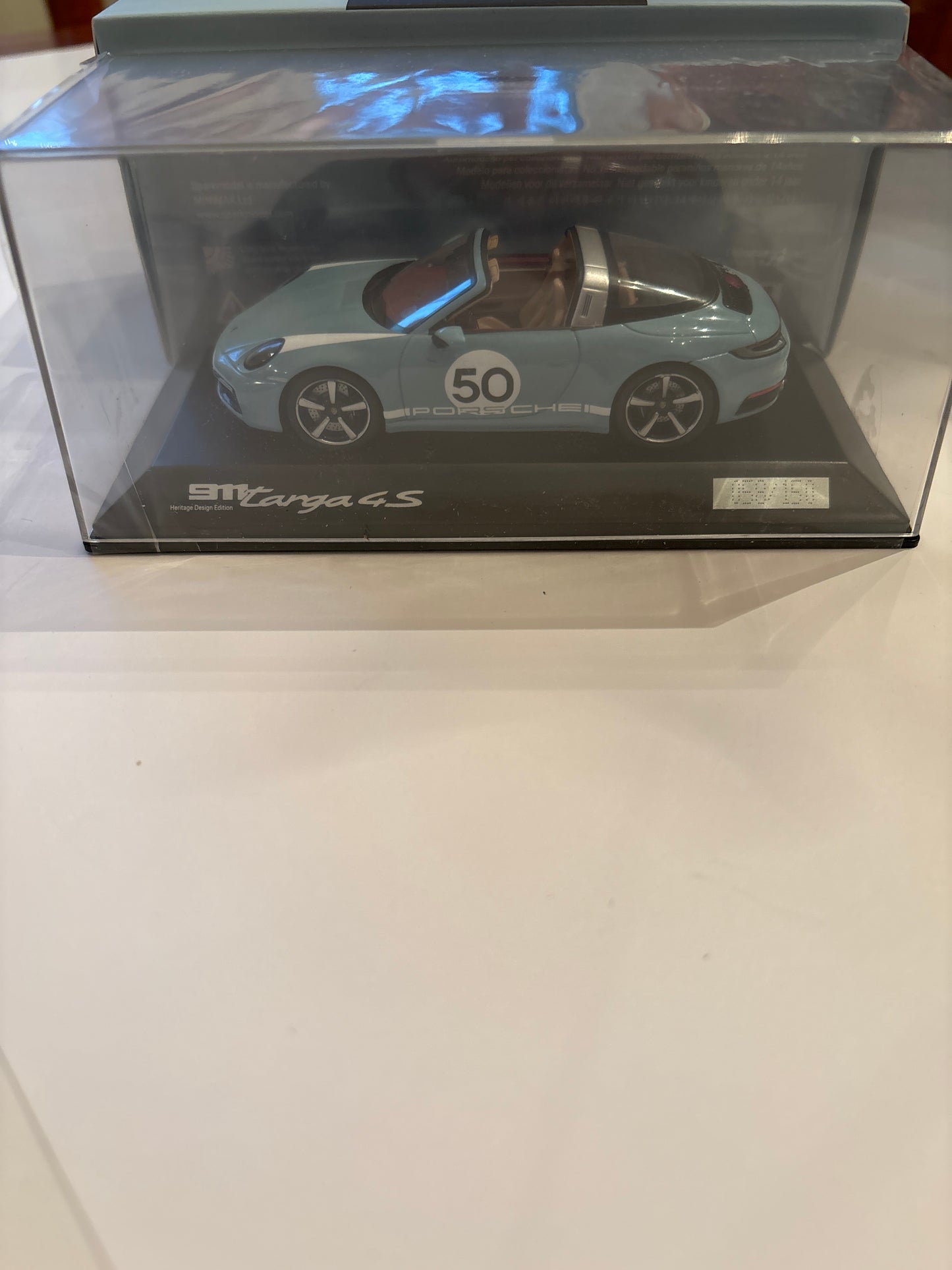 Porsche 911 Targa 4S  Collector edition, 1:43 Spark Meissen Blue