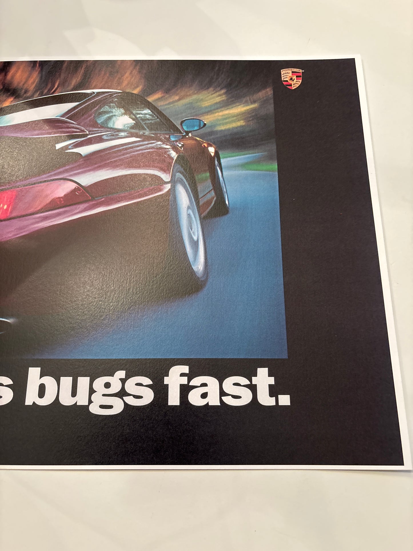 Porsche Turbo poster kills bugs fast