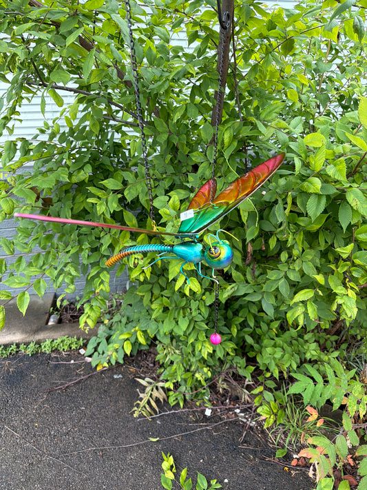 Outdoor hanging caterpillar swinging wings display 30 inch Sun Catcher