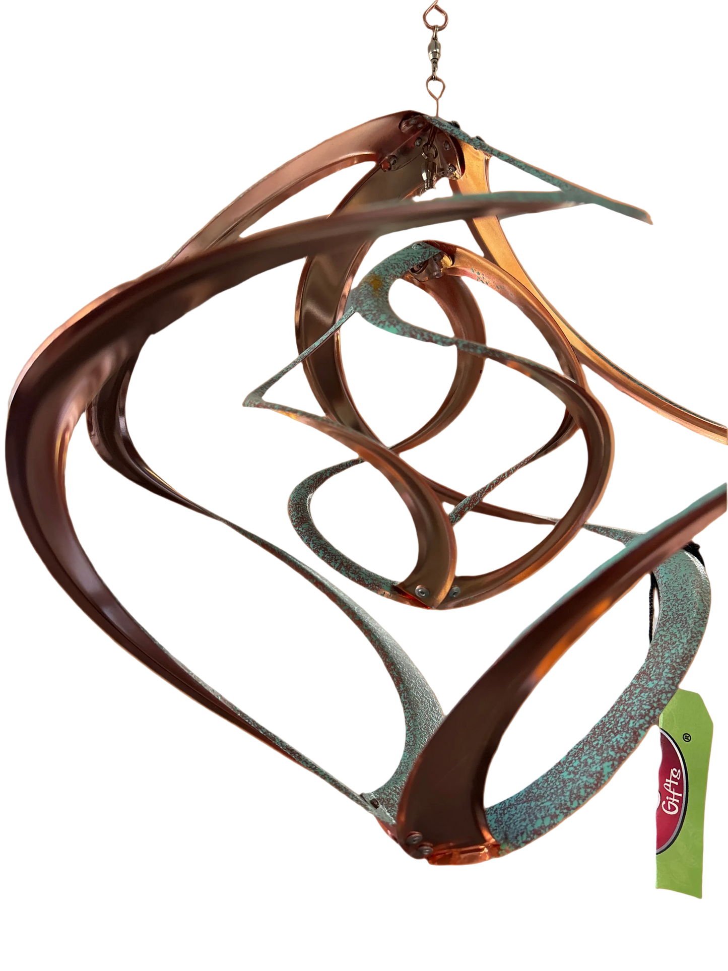 Double Patina & Copper Cosmix Wind Spinner - 14 inch
