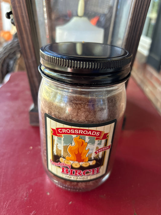 Fresh Wood Crackling Birch Tree Jar Candle 12oz