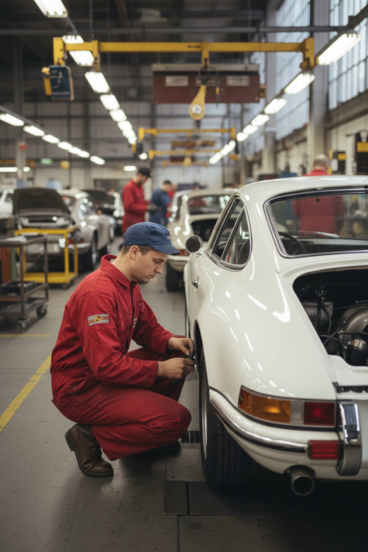 Assembly line overall Porsche