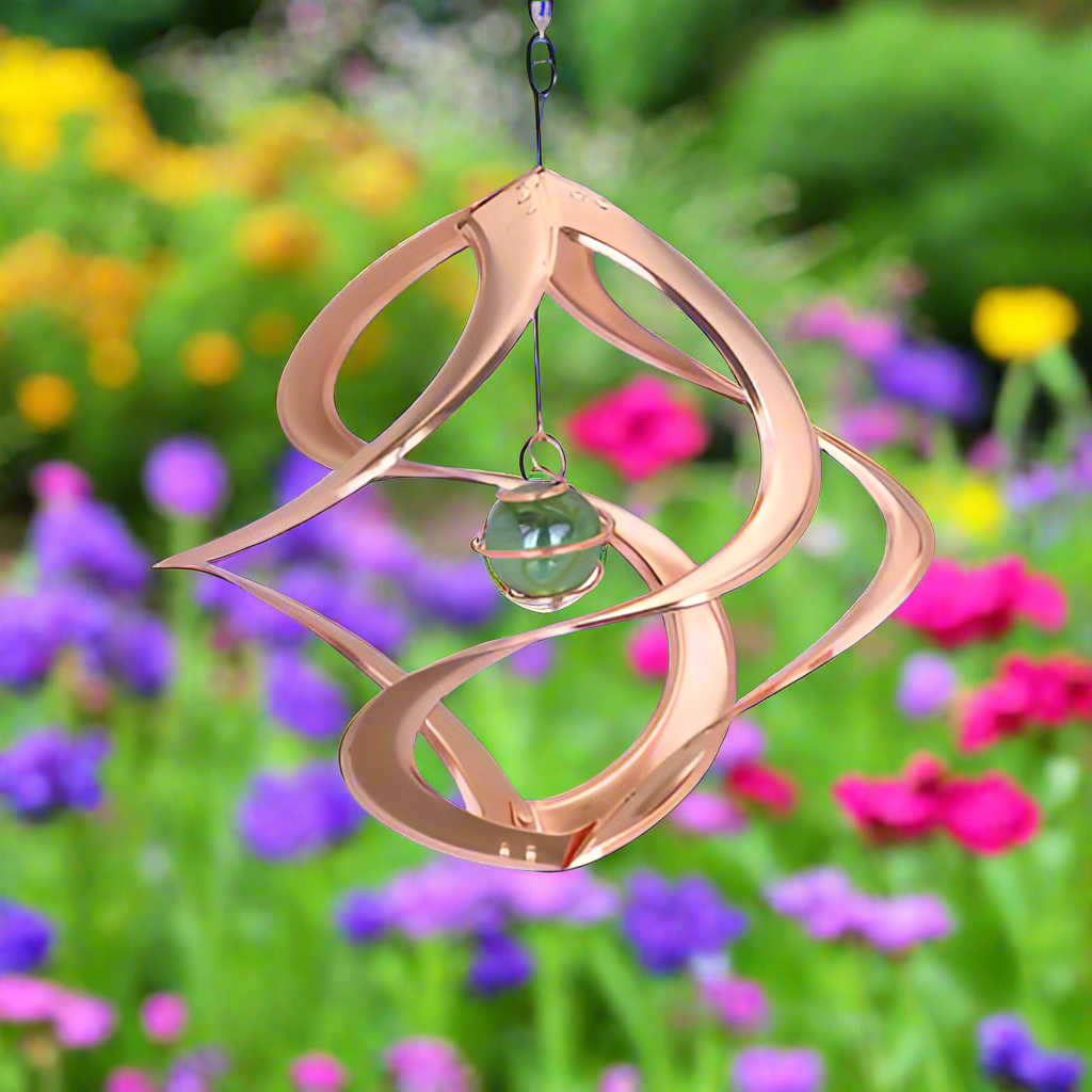 Beautiful Cosmic Wind Spinner with Glass Ball Suncatcher