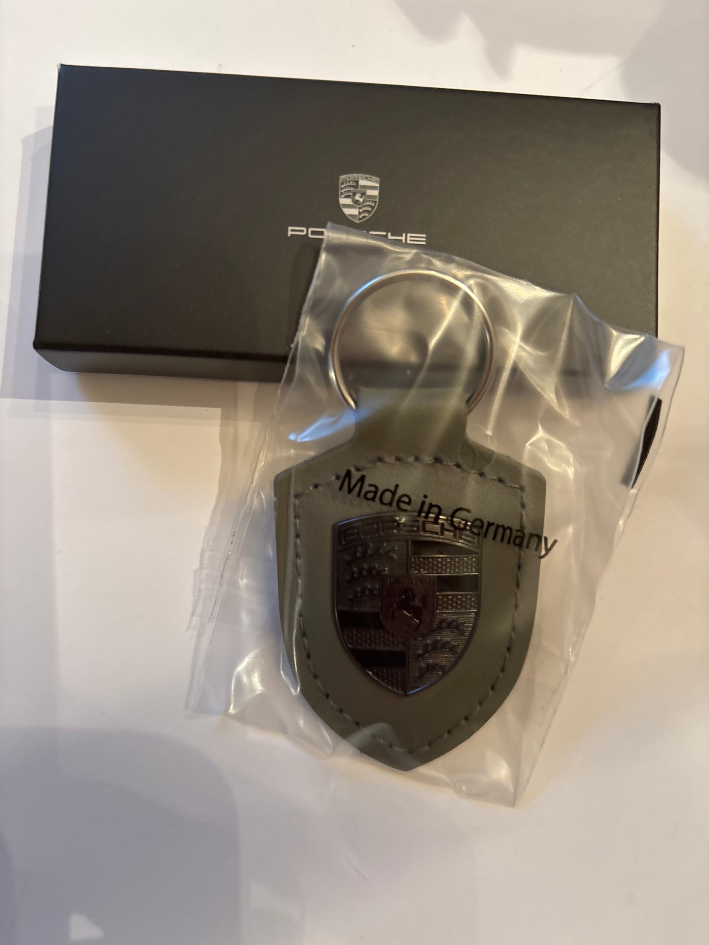 Porsche Factory Turbonite Leather New keyring