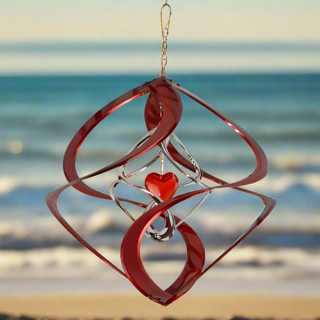 Cosmix Red Heart Wind Spinner