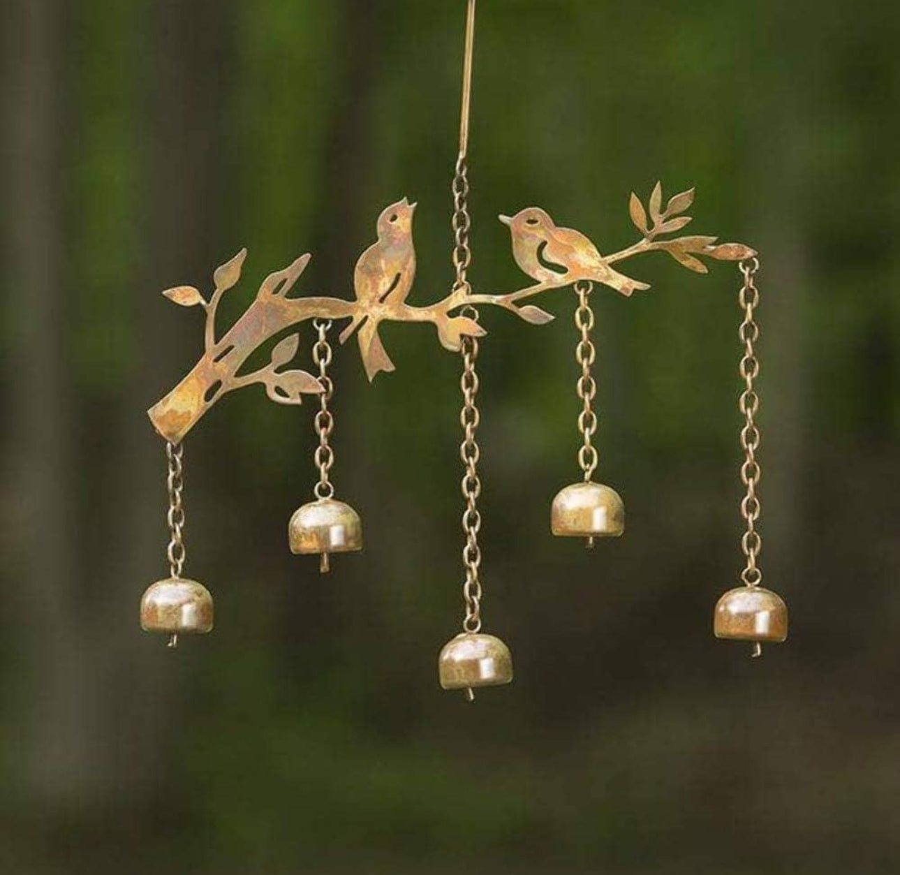 Hand Crafted Birds w/Bells Wind Chime.