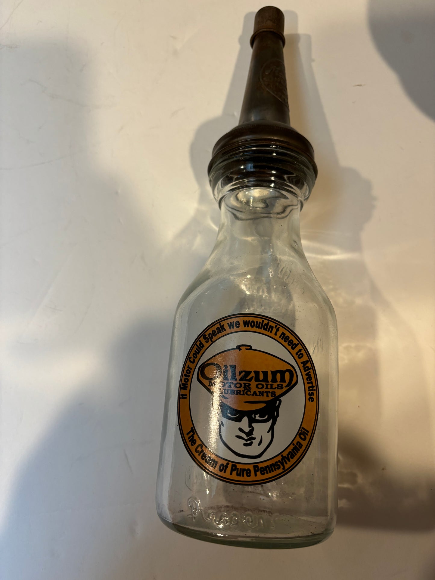 Vintage Oilzum Motor Oil Bottle