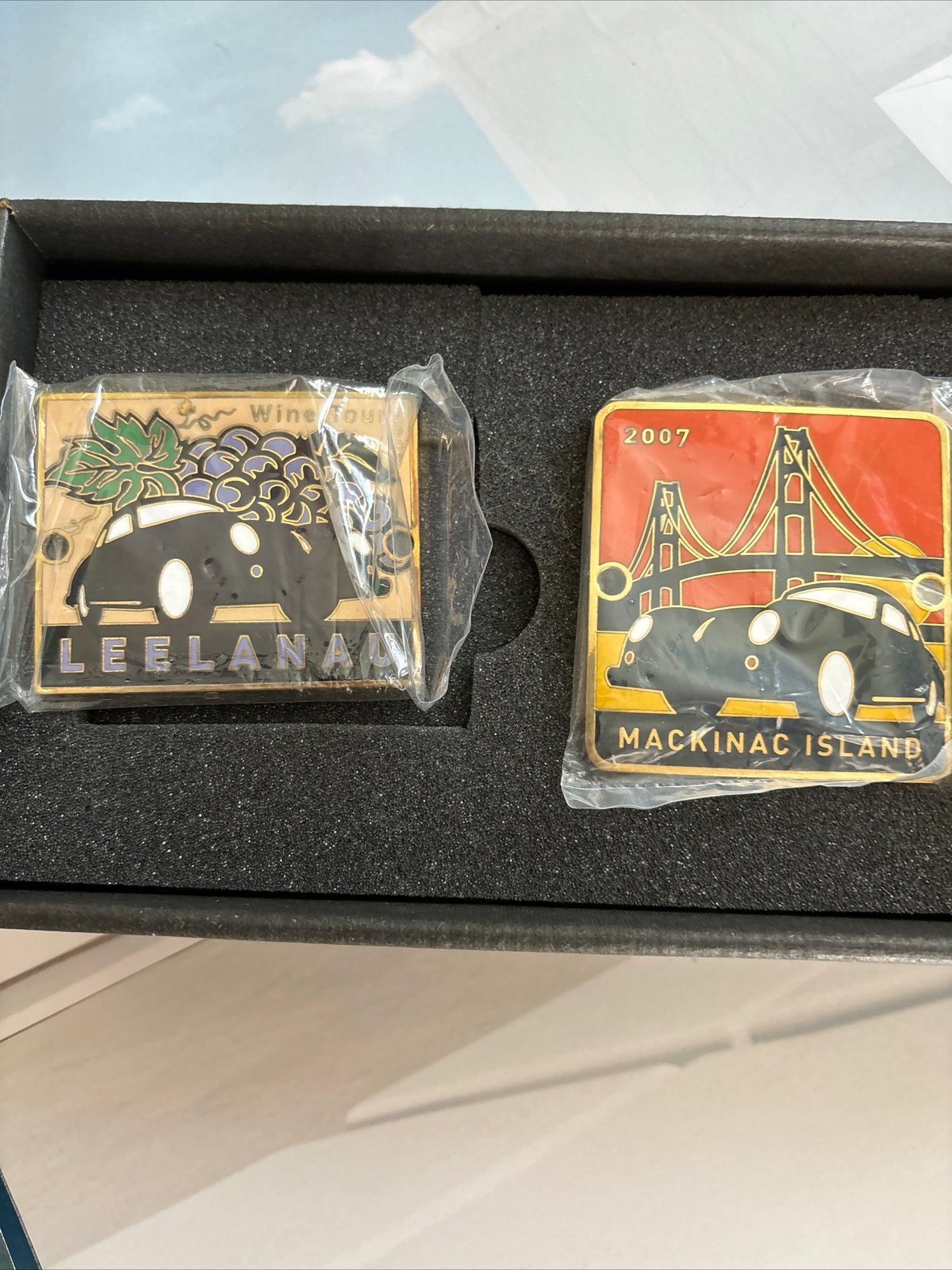 Rare Collector Set Limited edition #14 of 50 Michigan 2007 Porsche Grill badges