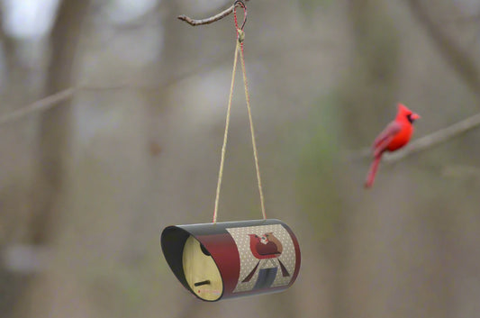 Birdhouse Charley Harper Red Bird's Romance